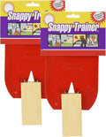 Hueter Toledo The Original Snappy Trainer, 2-Pack - Red Flap Design