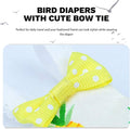 QBLEEV Bird Diaper Flight Suite, Reusable Parrot Nappy Cockatiel Clothes