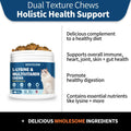 WONTECHMI L-Lysine Supplement for Cats, Cat Vitamins for Sneezing, Runny Nose, Cold, Immune Support, Eye Function and Respiratory Health, Natural Lysine Cat Treats (120 Chews, Tuna)