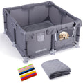 Whelping Box for Dogs and Puppies, 36×36×19 in Whelping Supplies with Waterproof Whelping Pad for Medium Small Dogs