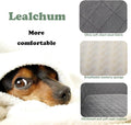 Lealchum Dog Car Seat for Large Size Dog,Soft Fabric Car Dog Bed Filling Memory Foam,2 Clip-On Safety Leashs and 2 Pocke