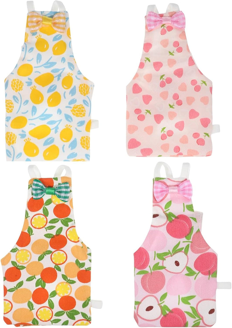4 Pcs Parrot Diaper Reusable Pet Bird Diapers Parrot Flight Suit with Waterproof Inner Layer Adjustable Parakeet Diaper 