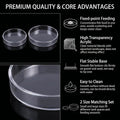 2Pcs Clear Acrylic Shrimp Feeding Dishes Fish Tank Shrimp Feeder