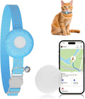 ZFSJTAG Cat GPS Tracker, Smart GPS Tracker Compatible with Apple Find My App (Only iOS), No Monthly Fee, Waterproof
