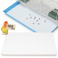 BREENHILL 23.6x16.9in Bird Cage Liners - 100 Sheets Pre-Cut Disposable Cage Tray Liners, High Absorbent Non-Woven Pads for Parrots, Cockatiels and Small Animals
