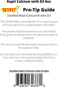 's Bundle with Zoomed Repti Calcium with D3 (8oz) - Includes Attached DBDPet Pro-Tip Guide