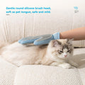 Guilinyuheng Pet Hair Remover Glove for Dogs & Cats, Upgraded Reusable 5-Finger, Gentle Deshedding Grooming Brush, Pet Hair Removal Tool for Furniture, Couch, Carpet, Car Seats, Sky Blue, 1 Count