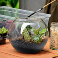 SOUJOY 3 LB Small Aquarium Substrate Gravel Sand, Polished Smooth Fish Tank Gravel, Black Crystal Chip Stone, Natural De