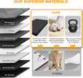 COMPAWNY Dog Car Seat Cover for Back Seat, Hard Bottom Back Seat Extender for Dogs, Waterproof Car Hammock, Backseat Bed and Car Seat Protector, Nonslip Fit for Cars, SUVs, Trucks, 52 x 25 in, Gray