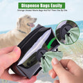 Dog Poop Bag Dispenser Holder Soft Waste Bags Roll Holders Leash Clip Clear
