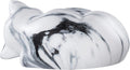 Pet Urns,Sleeping Resin Cremation Cat Urn, Cat Urns for Ashes, Small Animal Urn （White）…