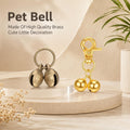 4 Pcs Copper Bell for Dog Collar, Cat Bell with Snap Clips