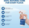 Lemant Poultry Care Spray (8.5 oz) | Skin Repair & Recovery Aid for Chicken Wounds, Pecking Irritations, Bumblefoot Care & Vent-Area Support | 8.5 fl oz