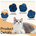 T'CHAQUE Sticky Hair Cat Onesie - Soft Long Sleeve Cat Pajamas, Anti-Shedding,Surgery Recovery Suit, Wound Protection & 