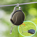 30ft Retractable Dog Leash, 2-in-1 Retractable Dog Lead for Zipline, Aerial Run Cable Trolley Or Stake Anchor, No Tangle