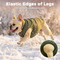 JoyDaog Fleece Lined Dog Jacket for Small Dogs,Winter Dog Coat,Green XS