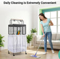 Bird Cage Seed Catcher White Large Bird Cage Cover Adjustable