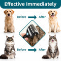 3-IN-1 Pet Grooming Tool - Undercoat Rake, Dematting Comb & Deshedding Brush for Cats, Dogs, Horses - Removes Mats, Tang