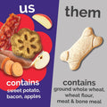 Fruitables Skinny Mini Dog Treats, Training Treats, Bacon & Apple, 5oz