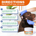 ZOXY Lime Sulfur Cream, Mange Treatment Dogs, Ringworm Treatment for Cats & Dogs, Soothes Itchy, Dry, Inflamed Skin, Promotes Hair Regrowth, Low Odor, No Rinse Needed, 2oz