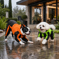 Pet Apparel Large Dog Clothing Raincoat Pet Clothes Rain Coat For Big Large Dogs Red Green Waterproof (L-XS, Green)