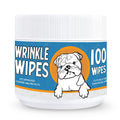 Bulldog Wrinkle Wipes for Dogs – Deodorizing & Soothing with Honeysuckle Extract – Non-Irritating, Cleans Wrinkles, Folds, Paws & Tail Pockets – for Bulldogs, Pugs & Frenchies (100 Count)