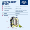 Prevue Pet Products Soft Sided Bird Travel Carrier with Perch - Carrier for Parakeets, Budgies, Cockatiels, Conures, Parrotlets, & Lovebirds, Short Term Travel - Large, Multicolor