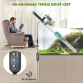 24W Aquarium Vacuum Gravel Cleaner: 8 in 1 Electric Fish Tank Cleaner