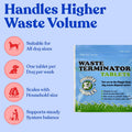 Doggie Dooley Waste Terminator Tablets - Resealable Pouch, 100 Count White