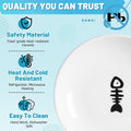 Wellbro Cat Bowls, Elevated Cat Bowl, Raised Ceramic Dish with Metal Stand, Pet Water or Food Feeding Station for Indoor Cats, Kitten, Puppies and Small Dogs, Dishwasher Safe