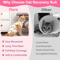 Coppthinktu Cat Recovery Suit Female, Cat Onesie for Cats After Surgery