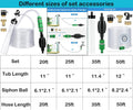 25ft Aquarium Gravel Vaccum Cleaner Fish Tank Siphon Water Changer