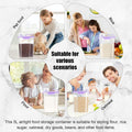 LEAWALK 5-7Lbs Airtight Dog Cat Pet Food Storage Container