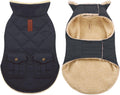 ASENKU Dog Winter Coat, Thick Plush Fleece Lining Dog Jacket with Pockets