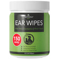 NOVEHA 150PCs Dog Ear Cleaner Wipes, Daily Ear Cleaner for Dogs & Cats - Stop Ear Itching with Aloe, Eucalyptus & Witch Hazel Ear Wipes for Dogs - for Odor Control, Dirt and Wax Removal, Unscented