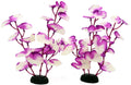 Silk Aquarium Plants for Betta Fish Tank, Purple-White, 8 Inch