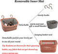 JWShang Rat Hammock for Cage, Chew Proof Hanging Basket Bed with Sturdy Hooks, Pet Cage Accessories, Safe Cozy Small Ani
