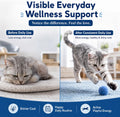 Taurine for Cats Vitamins Treats Snacks – Cat Multivitamin 500 Crunchy & Creamy Chews – Supports Immune, Joints, Digestion, Skin & Coat – Daily Healthy Supplement for Cats of All Ages (90-Day Supply)