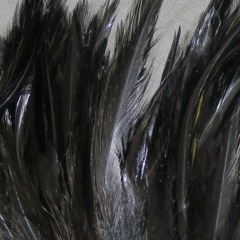 Hareline Fly Tying Woolly Bugger Saddle Hackle 6–7 Inch – Long Hackle Feathers for Fly Tying Woolly Buggers, Streamers &