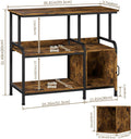 29-37 Gallon Aquarium Stand,36.8"x15.7" Fish Tank Stand with Storage Cabinet, 750 lb Heavy Duty Steel Frame, 3-Tier Aqua