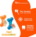 Nylabone Moderate Chew Flexi Chew Bone Peanut Butter & Bacon XX-Small/Tiny (2 Count)