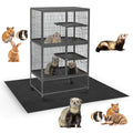 Drydiet 56" x 42" Ferret Playpen Mat, Under Pet Cage Liner, Absorbent/Waterproof Felt Pad for Ferret Cages, Bird Cage Reptile Aquariums, Dog Kennels, with Non-Slip Backing for Hard Floors