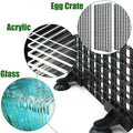 LINLAN 10 Pieces Aquarium Divider Suction Cup Clips, Glass Fixing Clips, Plastic Mesh Board Isolation Holders for Fish T