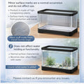 Geelin 2 Gallon Plastic Rectangular Fish Tank, Aquarium for Betta Fish Reptiles Succulents Flower Centerpiece, Shatterpr