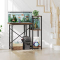 MAHANCRIS 5-10 Gallon Fish Tank Stand, 3-Tier Aquarium Stand with Storage