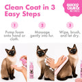 Waterless Cat Shampoo – No Rinse Dry Shampoo for Cats & Kittens, Hypoallergenic Cat Cleaning Foam, Lick-Safe Formula for