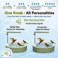 Bird Shower Parakeet Bath for Cage with Adjustable Water Flow Control Valve, Parrot Shower Bath for Budgies with Plug, Automatic Circulating Water Fountain for Pet Bird, Cockatiel, Conure(green pipe)