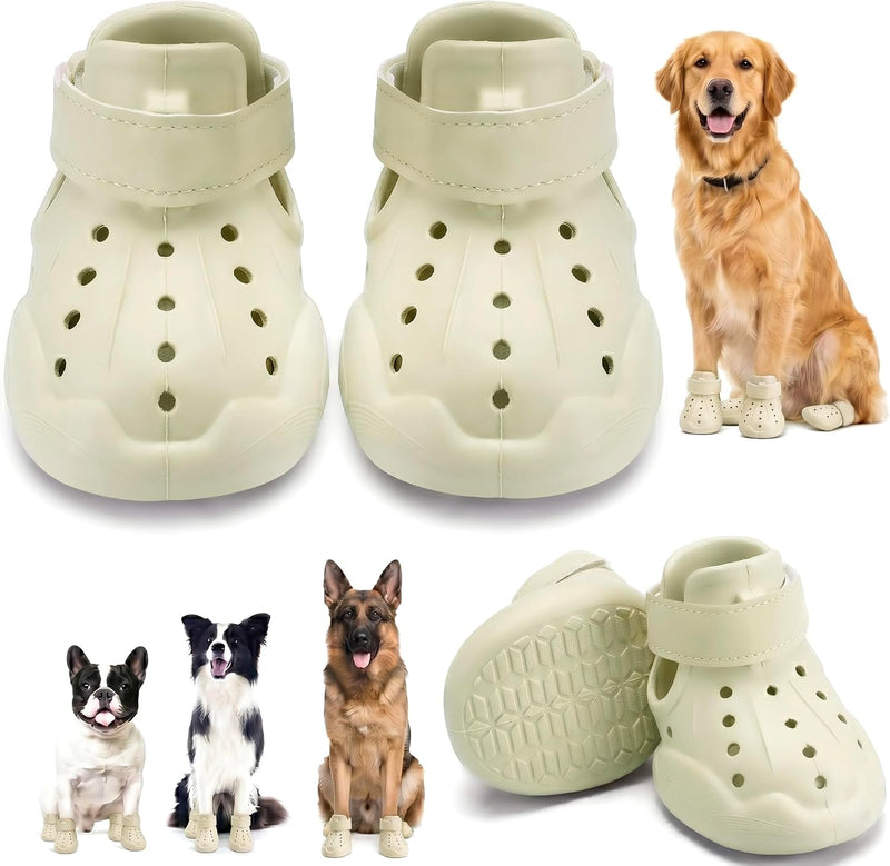 Dog Shoes for Dogs, Clogs Boots Booties Hot Pavement, Rain Waterproof Shoe Summer Sandals Puppy Breathable Doggie Doggy 
