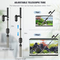AKKEE Aquarium Vacuum Gravel Cleaner, 18W Electric Fish Tank Cleaner Vacuum, 6 in 1 Multifunctional Aquarium Cleaner for