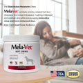 Mela-Vet Melatonin Calming Soft Chews for Dogs, Vet-Formulated to Provide Relaxation & Anxiety Relief, Helps Reduce Stress & Tension-Supports Healthier Skin & Coat.120 Tasty Soft Chews.